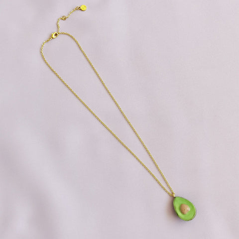 Poporcelain | Porcelain Avocado Pendant Necklace