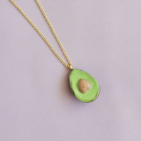Poporcelain | Porcelain Avocado Pendant Necklace