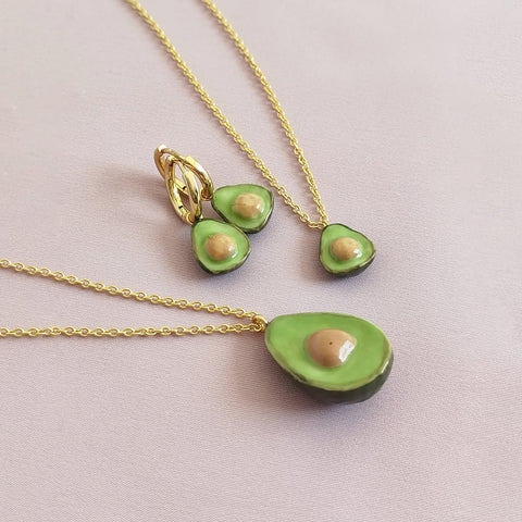Poporcelain | Porcelain Avocado Pendant Necklace