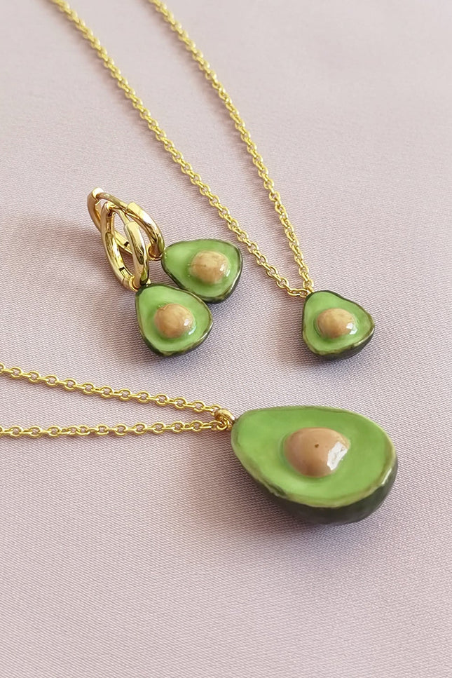 Poporcelain | Mini Porcelain Avocado Earrings