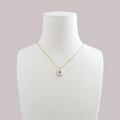 Poporcelain | Mini Porcelain Doughnut Necklace