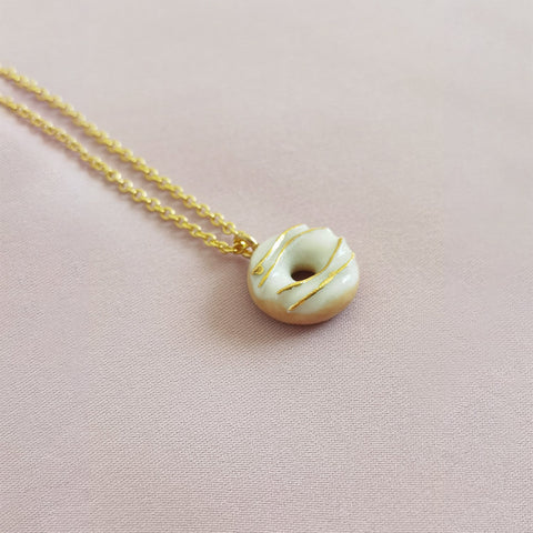Poporcelain | Mini Porcelain Doughnut Necklace
