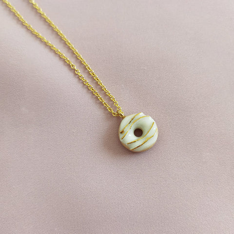 Poporcelain | Mini Porcelain Doughnut Necklace