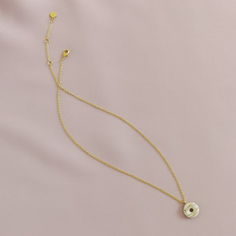 Poporcelain | Mini Porcelain Doughnut Necklace