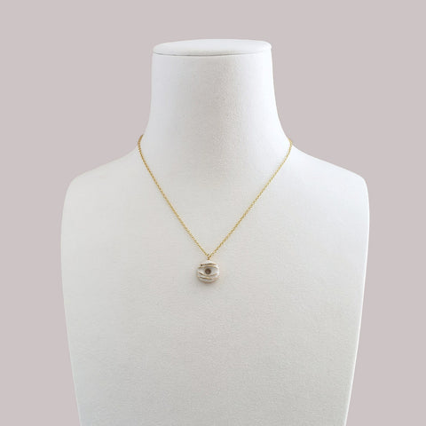 Poporcelain | Mini Porcelain Doughnut Necklace