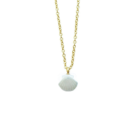 Poporcelain | Mini Porcelain Seashell Necklace