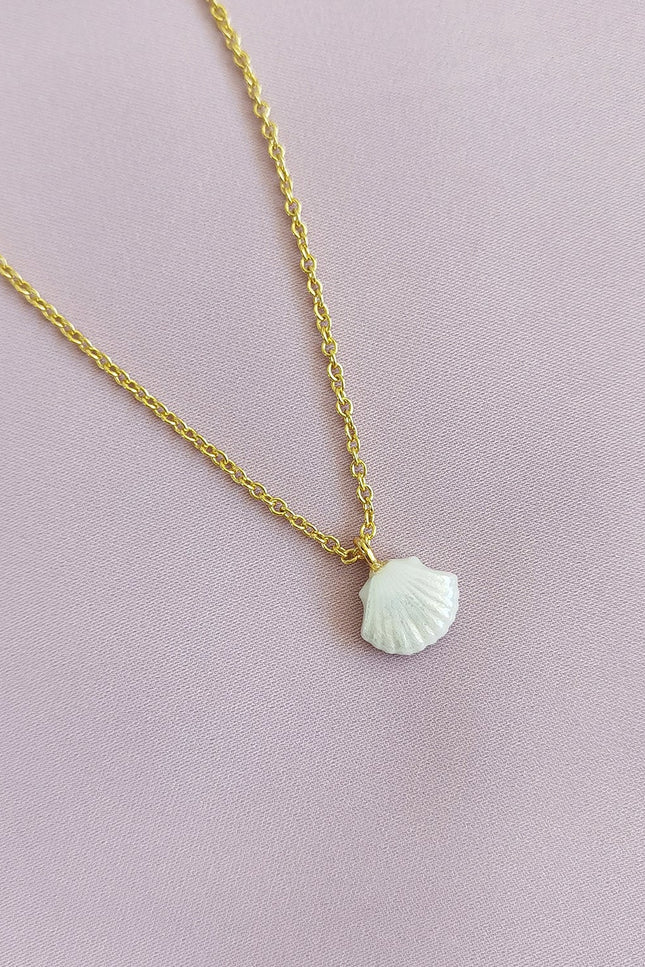 Poporcelain | Mini naszyjnik z muszli Porcelana