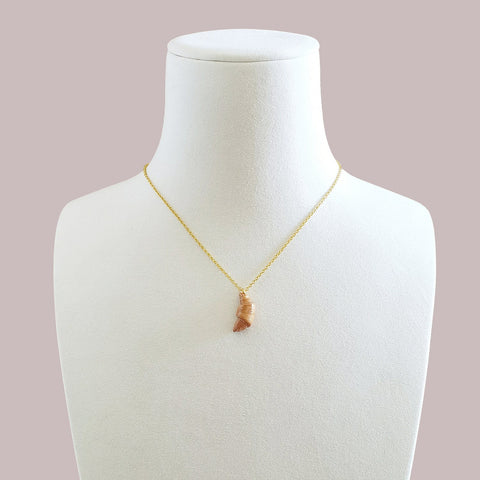 Poporcelain | Mini Porcelain Croissant Necklace