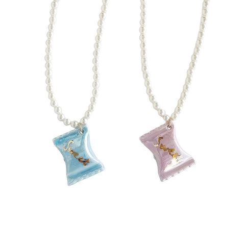 Poporcelain | Porcelain Sweet Candy Pearl Necklace