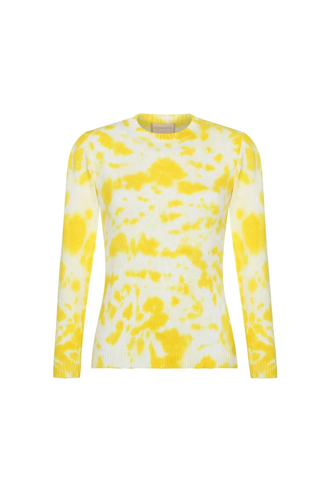 Natural Sweater - Yellow Cream with yellow NORGÄTE alpaca knitwear sustainably made in Peru