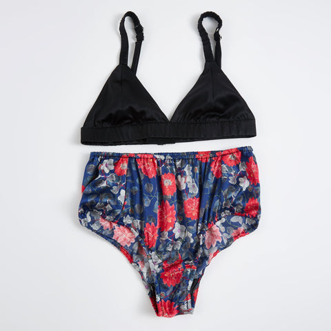 Soft Strokes Silk | Flower Market French Cut Panties