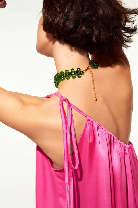 Nazli Ceren | Sukienka maxi Chrissy fuksja