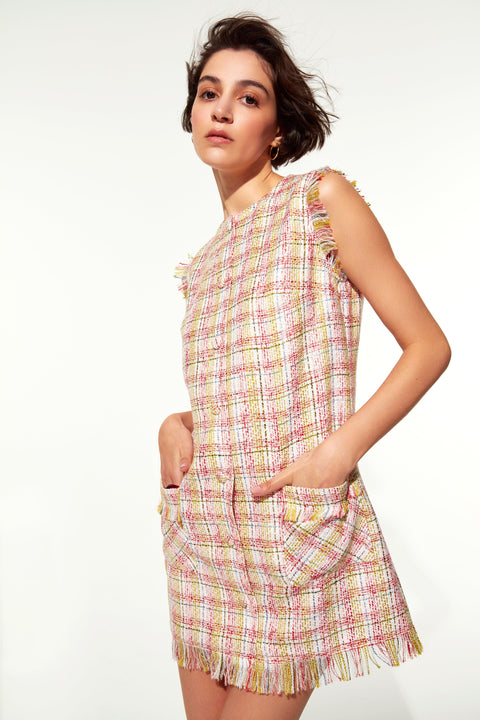 Nazli Ceren | Chloe Tweed Mini Dress