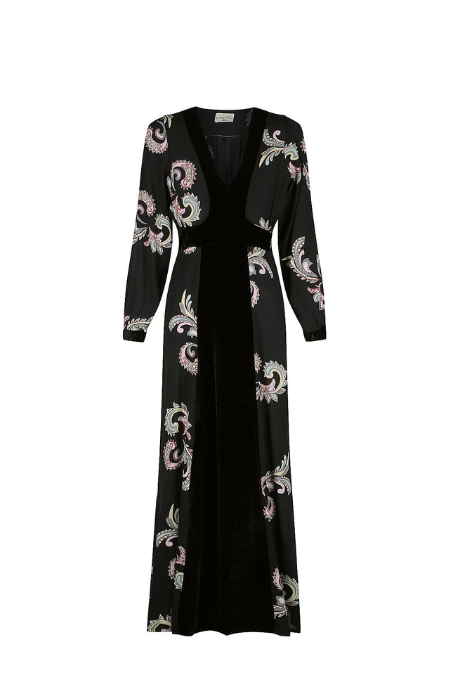 Violet Fish I Evie Sukienka - Paisley Black
