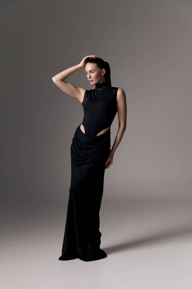 Kolosova | High-Cut Bodysuit Dress