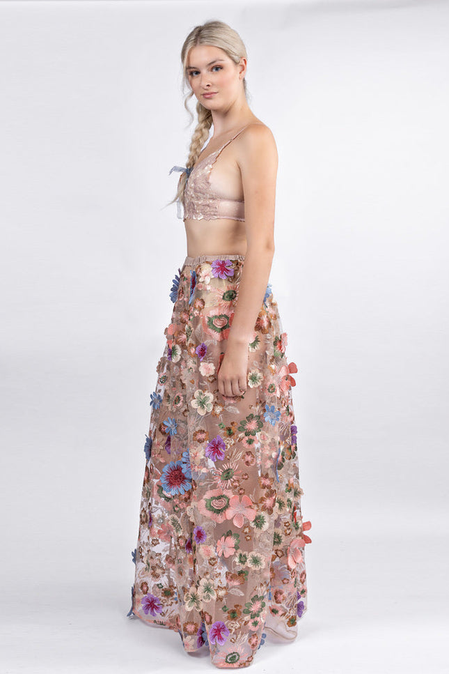 Harlow Loves Daisy | Celestial Wildflower Maxi skirt