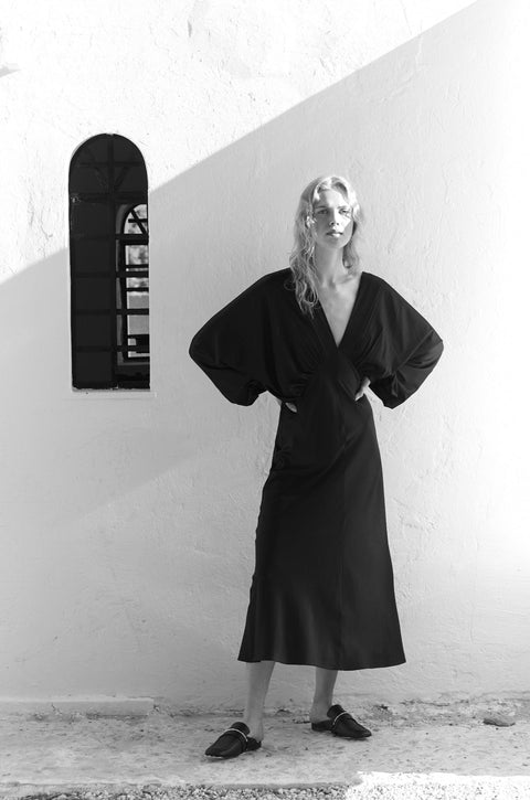 Nazli Ceren | Sukienka midi Mila czarna