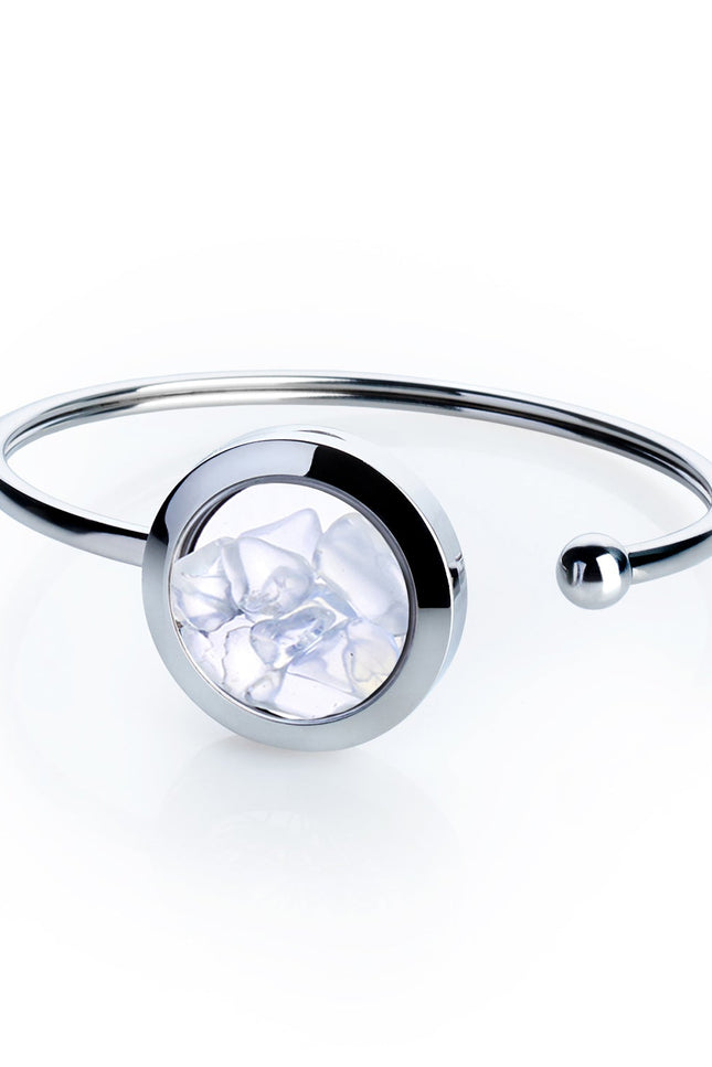 My Little Nature I Opal Cuff Bracelet – Handmade Stainless Steel Jewelry for Creativity and Inspiration