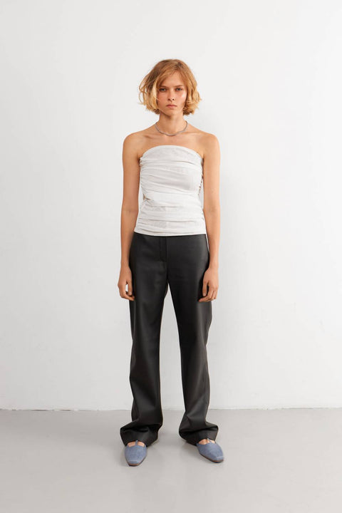 Kolosova | Black straight-cut trousers