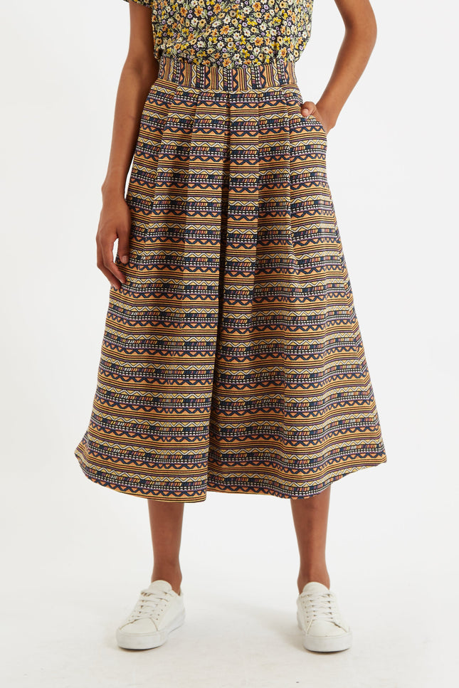 Pasadena Mexico Jacquard Midi Skirt - Back