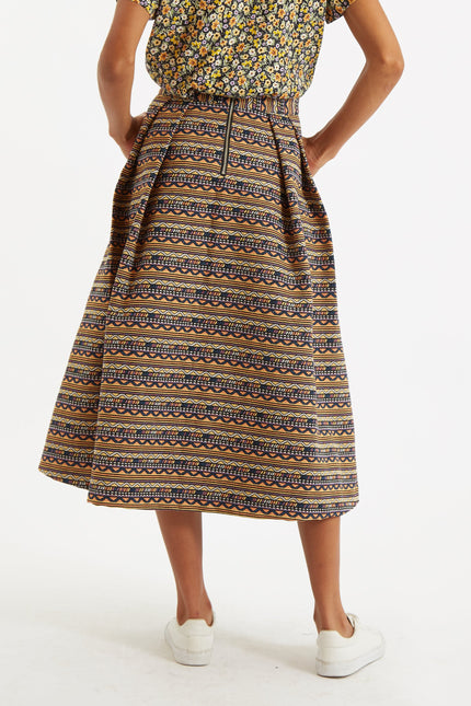 Pasadena Mexico Jacquard Midi Skirt - Detail 1