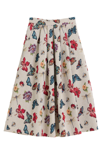 Pasadena Flutter Jacquard Midaxi Skirt - Styled