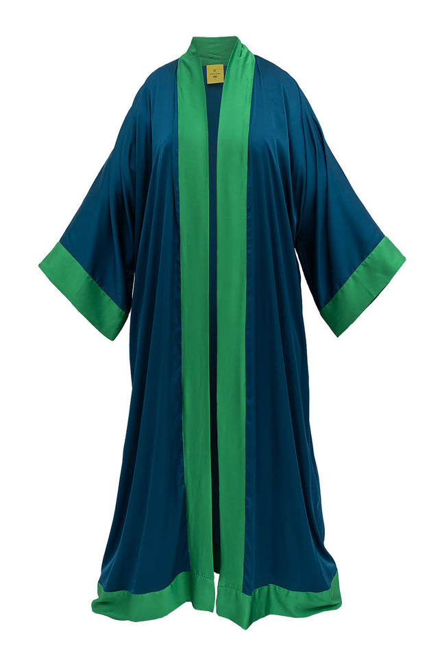 Janara Jones | Abaya Kaftan Blue & Green