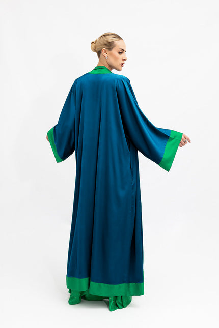 Janara Jones | Kaftan Abaya zielono- niebieski