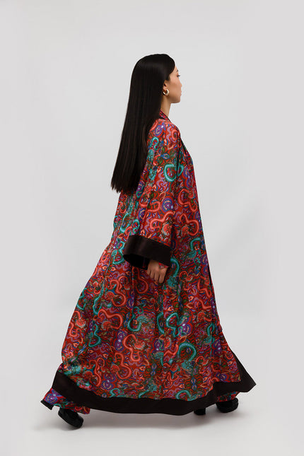 Janara Jones | Kaftan Abaya czekoladowy