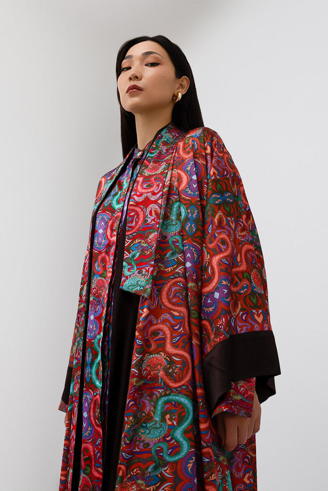 Janara Jones | Kaftan Abaya czekoladowy