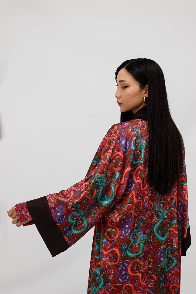 Janara Jones | Kaftan Abaya czekoladowy