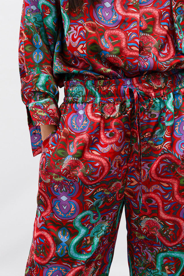 Janara Jones | Fantasy Print Wide Leg Trousers