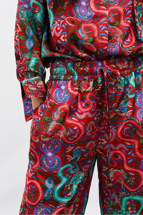 Janara Jones | Fantasy Print Wide Leg Trousers
