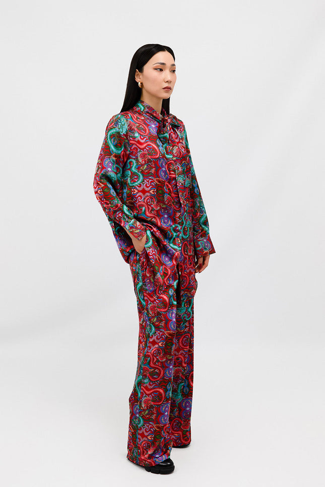 Janara Jones | Fantasy Print Wide Leg Trousers