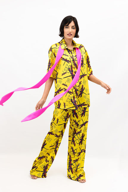 Janara Jones | Hot Pink Crepe Twilly Shawl