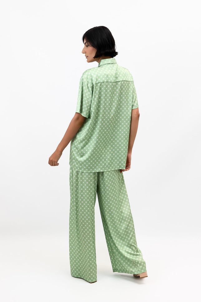 Janara Jones | Matcha Latte Wide Leg Trousers