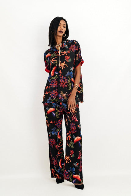 Janara Jones | Psycho Mushrooms Satin Mirage Set