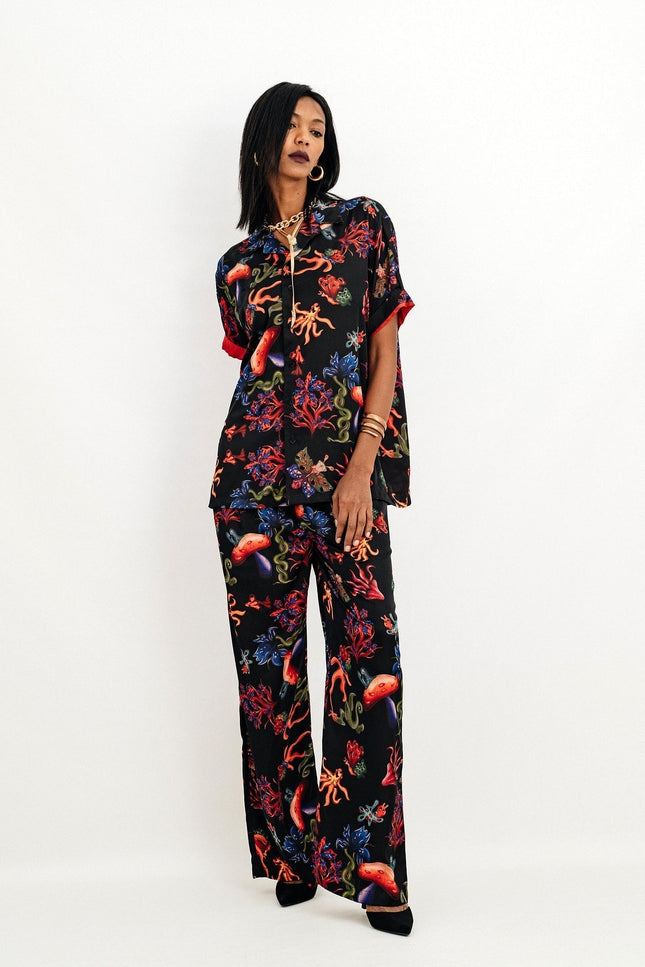 Janara Jones | Psycho Mushrooms Satin Mirage Set