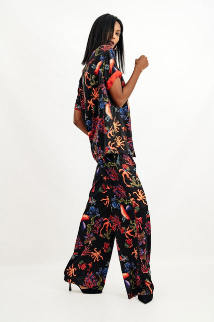 Janara Jones | Psycho Mushrooms Satin Mirage Set