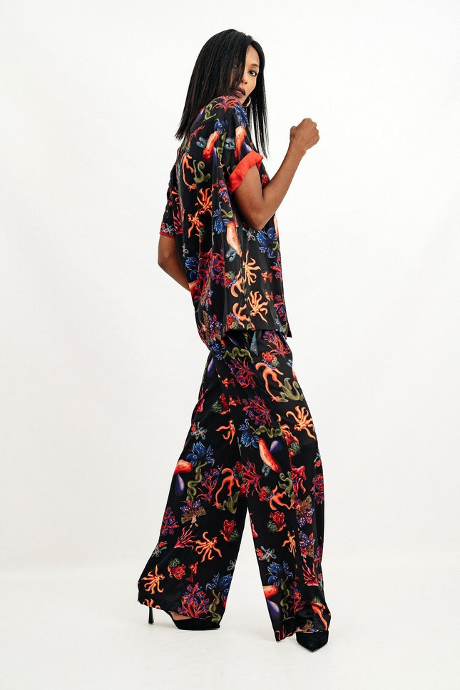 Janara Jones | Psycho Mushrooms Satin Mirage Set