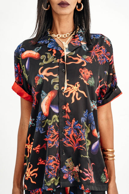 Janara Jones | Psycho Mushrooms Satin Mirage Set