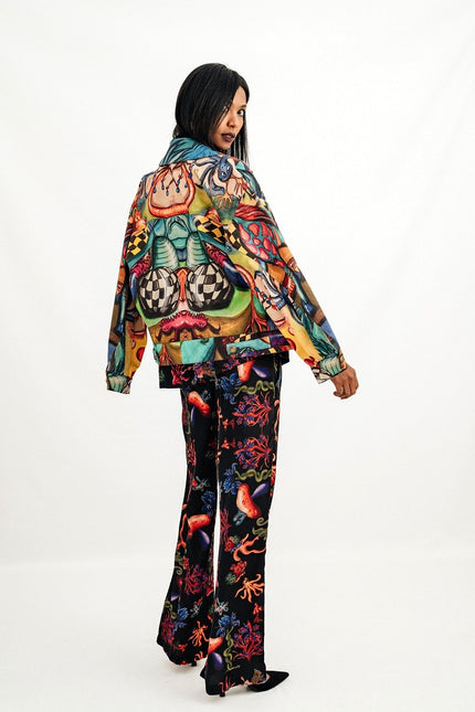 Janara Jones | Psycho Mushrooms Satin Mirage Set