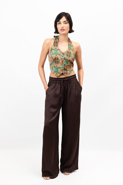 Janara Jones | Snakes Print With Buttons Vest