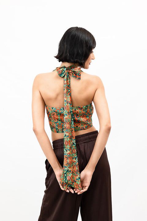 Janara Jones | Snakes Print With Buttons Vest