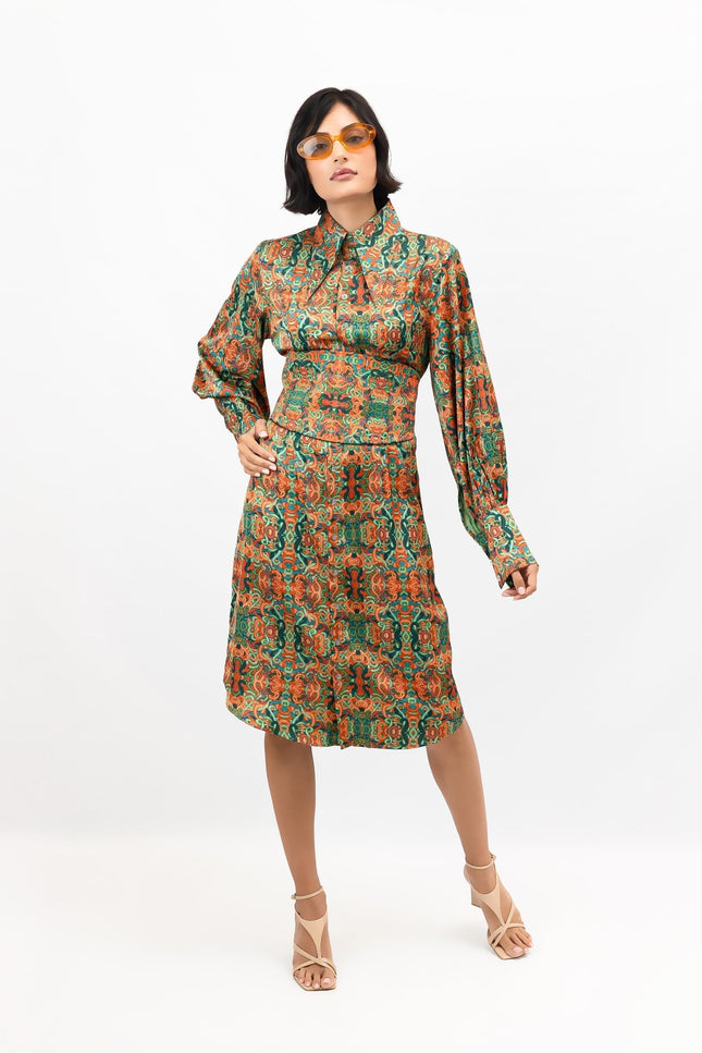 Janara Jones | Snakes Print Shirt Mini Dress
