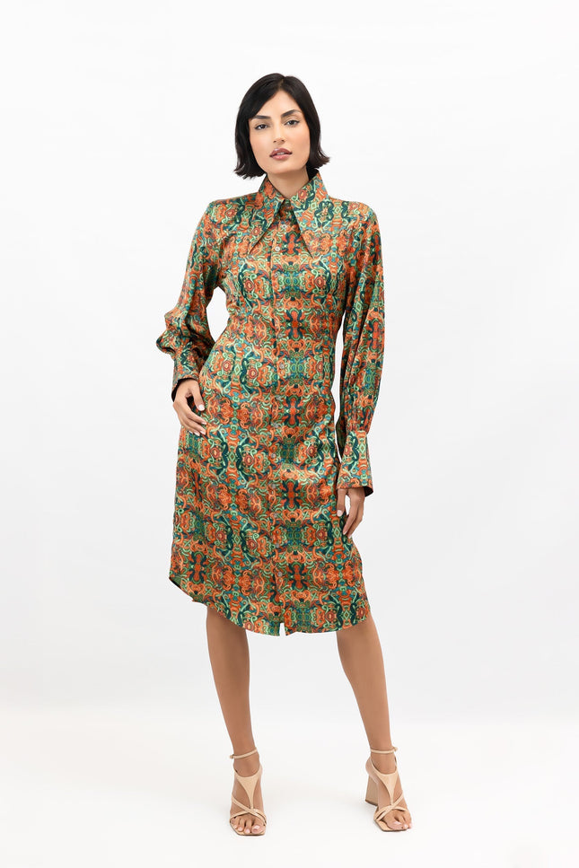 Janara Jones | Snakes Print Shirt Mini Dress