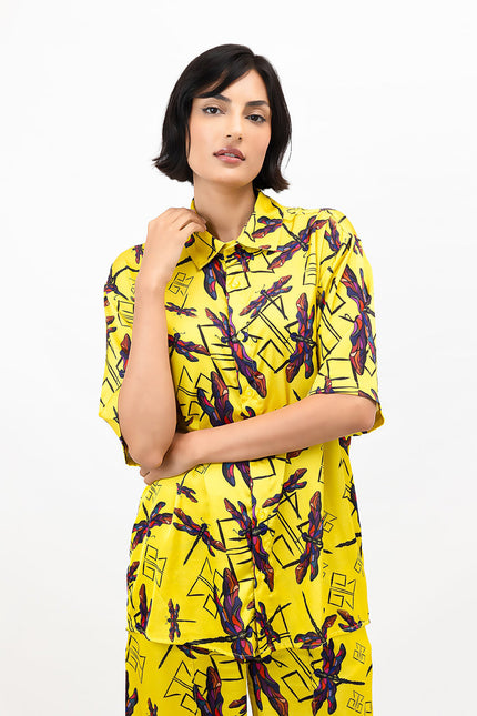 Janara Jones | Yellow Dragonfly Unisex Shirt