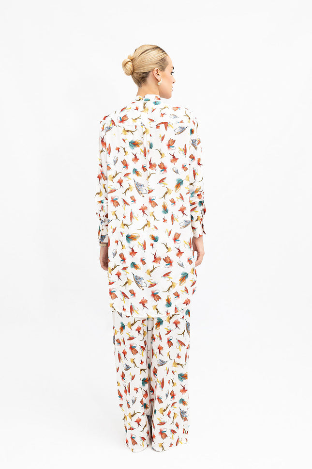 Janara Jones | Fishing Flies Mandarin Blouse
