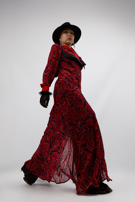 Janara Jones | Sukienka maxi Lava