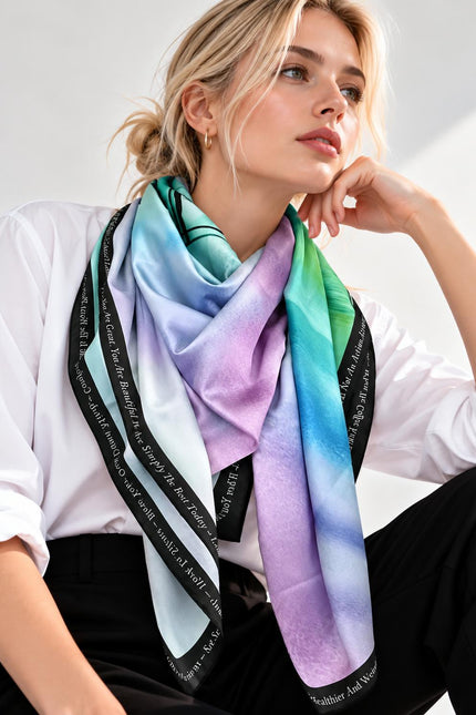 Scarf - Green Purple